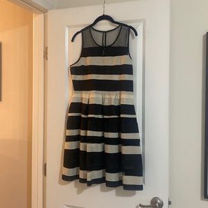 Brand new semi formal cocktail dress size L Ryu brand. Black and cream